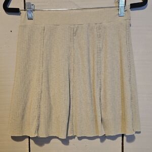 #158 SHEIN Liggt Sage Flared And Lined Mini Skirt Sz MEDIUM